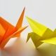 Origami en forme de grue