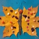 Crafts Butterfly from leaves