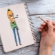 Disegnare persone in un album da disegno
