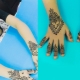 Mga guhit ng henna para sa mga bata