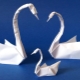 Výroba labutě pomocí techniky origami