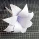 Výroba origami v podobě lilie