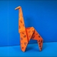 Výroba origami v podobě žirafy