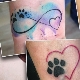 Tattoo Mačje šape: značenje i skice