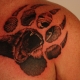 Татуировка с мечка лапа