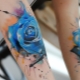 Watercolor style tattoo for girls