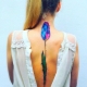Tetoválások a gerinc mentén lányoknak