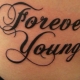 Tatuagem para sempre jovem