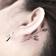 Tetovanie za ucho pre dievčatá