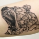 Geometrické zvířecí tetování