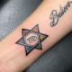 Dāvida zvaigznes tetovējums: nozīme un skices