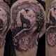 Tudo sobre tatuagem Lobo uivando para a lua