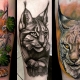 Signification et exemples de tatouages ​​​​de lynx