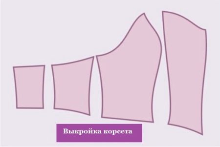 Un esempio di cartamodello per un corsetto da sposa
