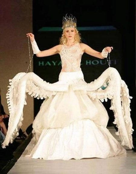 Suknia ślubna ośmiornica