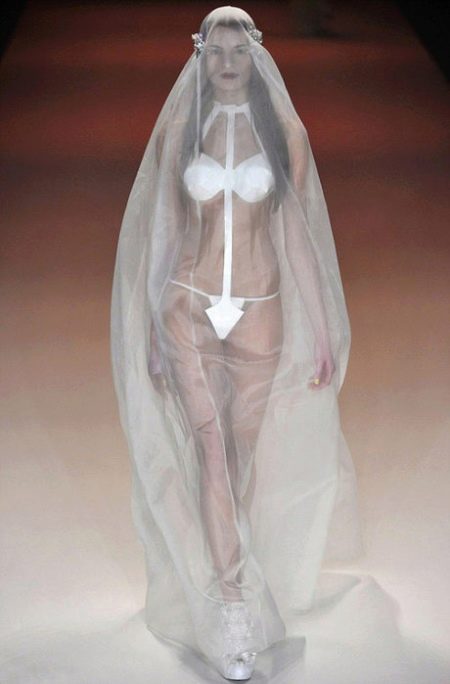 Vestido de novia transparente original