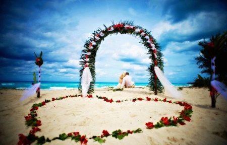 การเกิดขึ้นของงานแต่งงานที่ชายหาด
