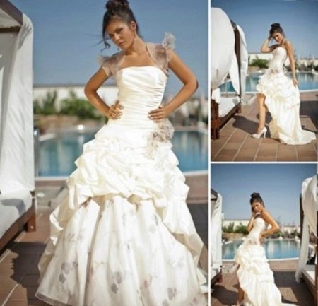 Směnitelné svatební šaty s odepínatelnou sukní