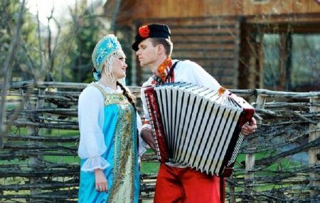 Svatba v ruském lidovém stylu