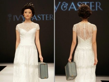 Lauku stila kāzu kleita no Ivy & Aster