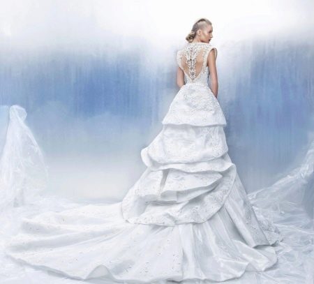 Vjenčanica bujna brokatna haljina