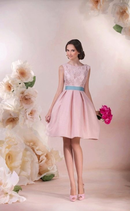 Esküvői ruha a Dragonfly rózsaszín rövidből