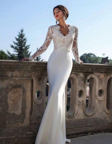 Vestido de noiva Crystal Design com top aberto