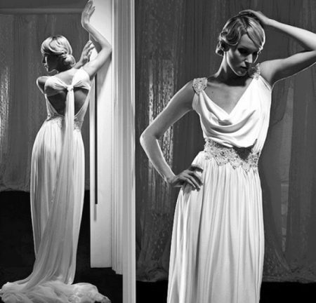 فستان زفاف على طراز الثلاثينيات
