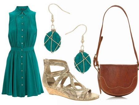 Accessori per abiti color smeraldo