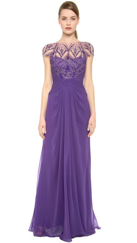 Lilac mermaid evening dress