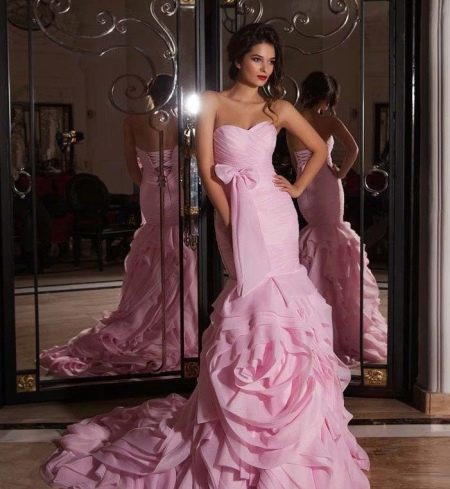 Suknia ślubna z kolekcji Crystal Design 2015 różowa