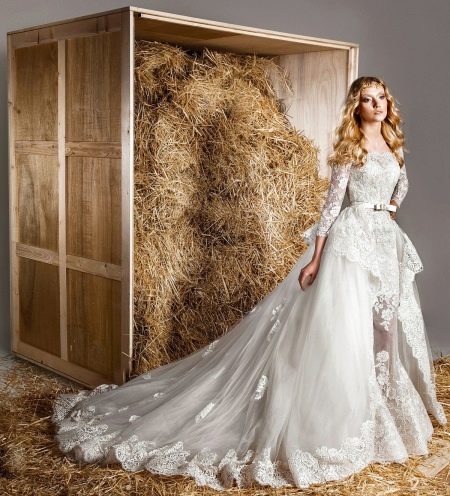 فستان زفاف ترانسفورمر من زهير مراد