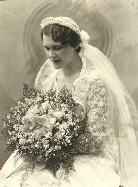 Vestido de novia vintage con encaje