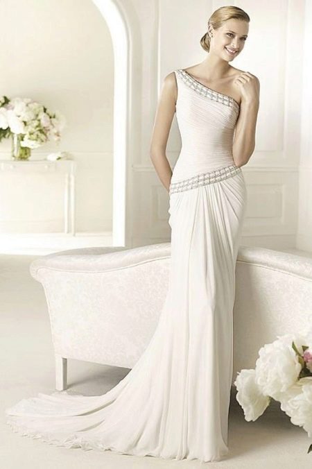 Vestido de novia griego elegante