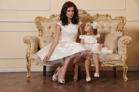 Identical dresses for mom and daughter