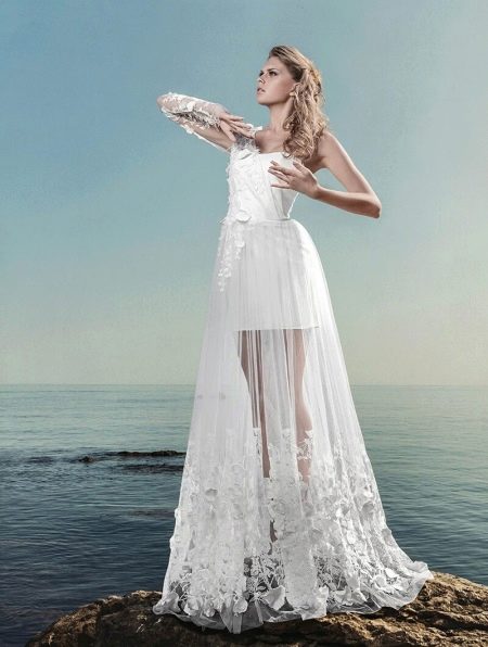Vestido de novia de un hombro Anne-Mariee 2014