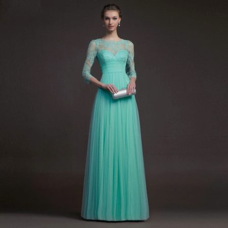 Piękna turkusowa sukienka