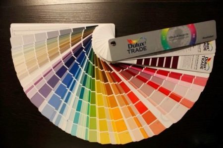 Color del abanico - tonos de color
