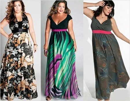 Long dress of the correct style and colors that hide the bulging belly