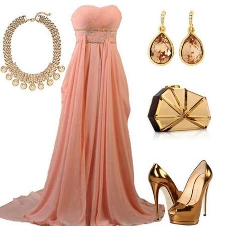 Perhiasan emas untuk gaun pic