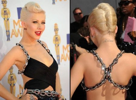 Peinado rockabilly de Christina Aguilera