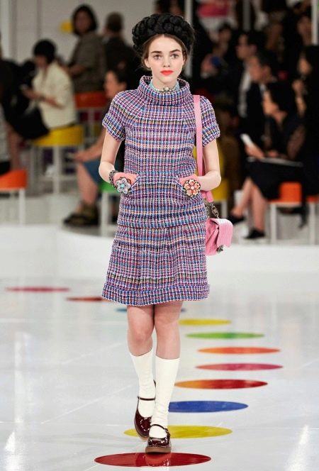 Chanel korte tweed jurk