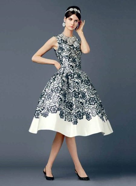 Bagong bow style dress lace