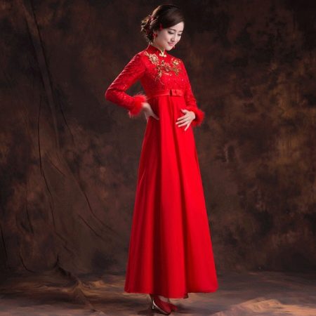 Sukienka w orientalnym stylu dla grubej kobiety