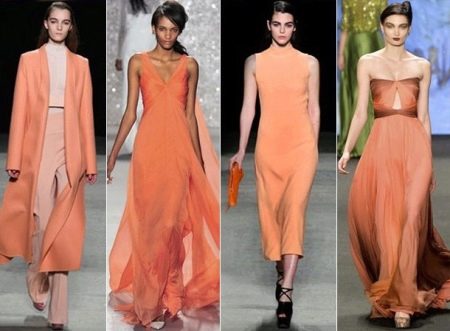 Vestidos laranja cádmio
