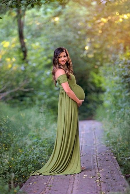 Prekrasna duga haljina za trudnice