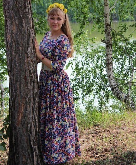 Folk style staple dress