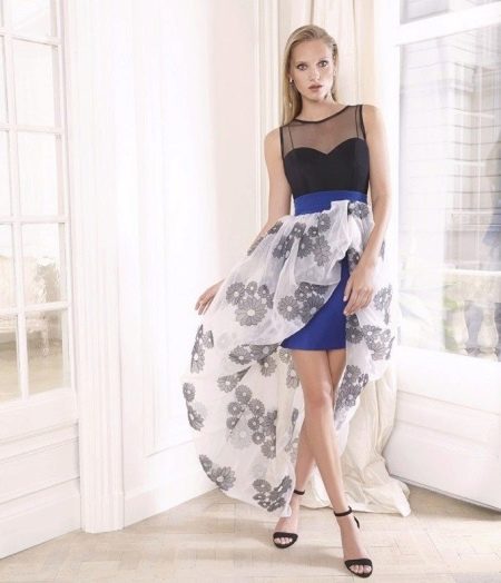Summer dress with detachable skirt