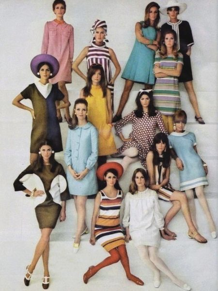 Korte jurkjes uit de jaren 60