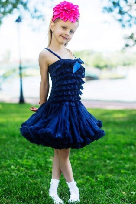 Kratka haljina s američkom suknjom za djevojčice